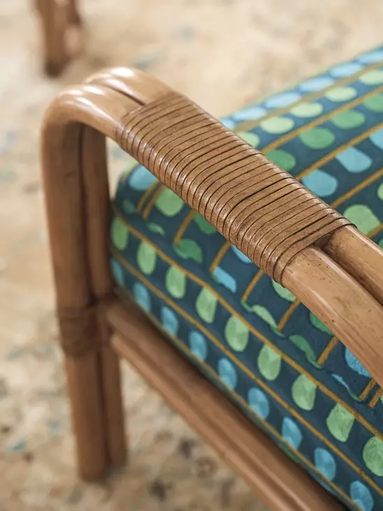 Key Biscayne Calatrava Green Upholstered Accent Chair