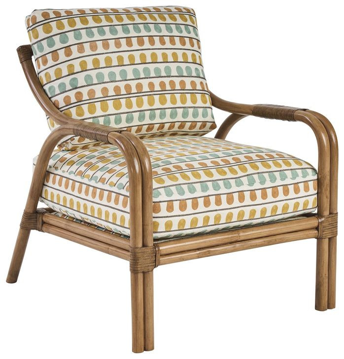 Key Biscayne Calatrava Yellow Upholstered Accent Chair
