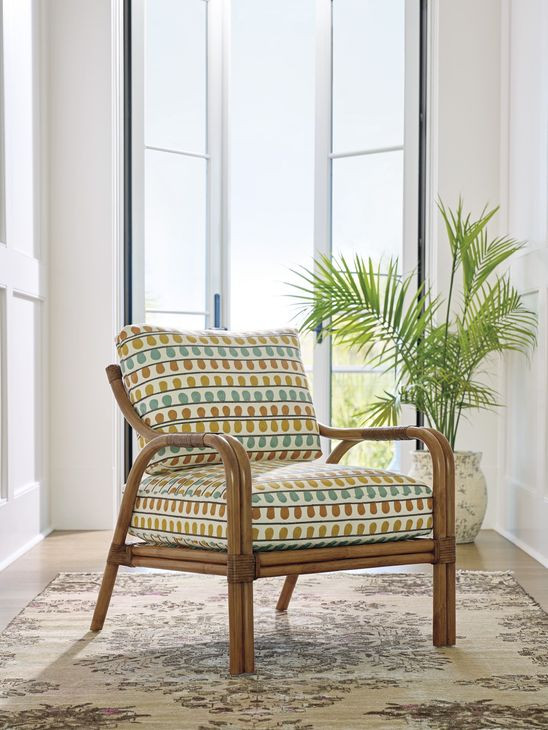 Key Biscayne Calatrava Yellow Upholstered Accent Chair