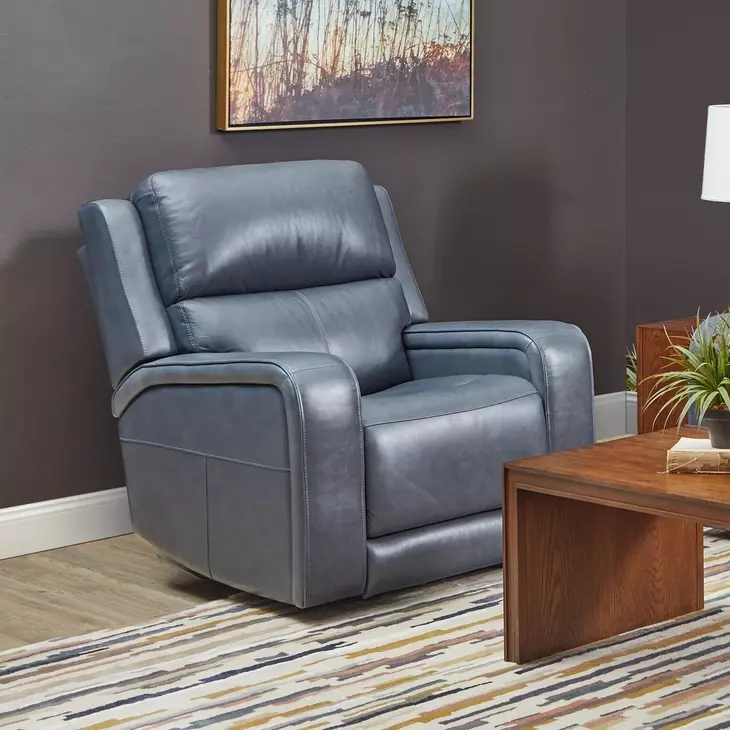 Oasis Storm Leather Zero Gravity Power Recliner with USB Charging and Heat Massage