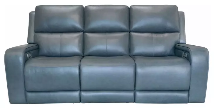 Oasis Storm Leather 83" Zero Gravity Power Reclining Sofa with USB Charging and Heat Massage