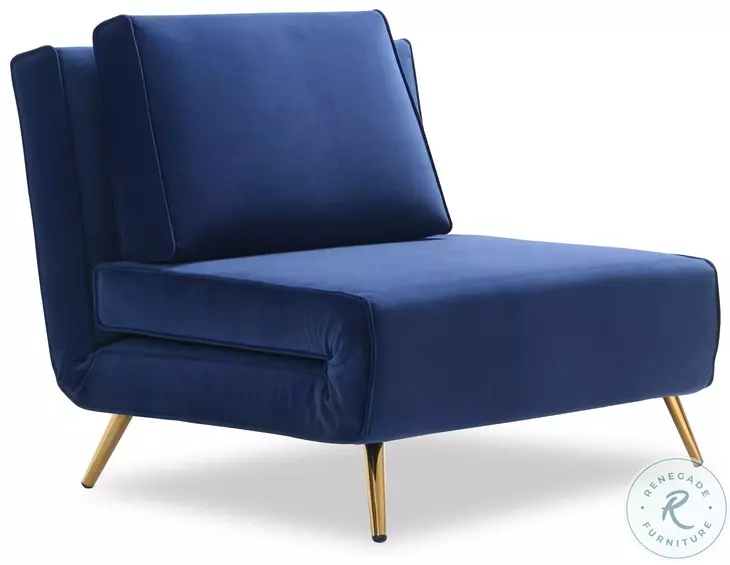 Julius Blue Single Twin Sofa Bed