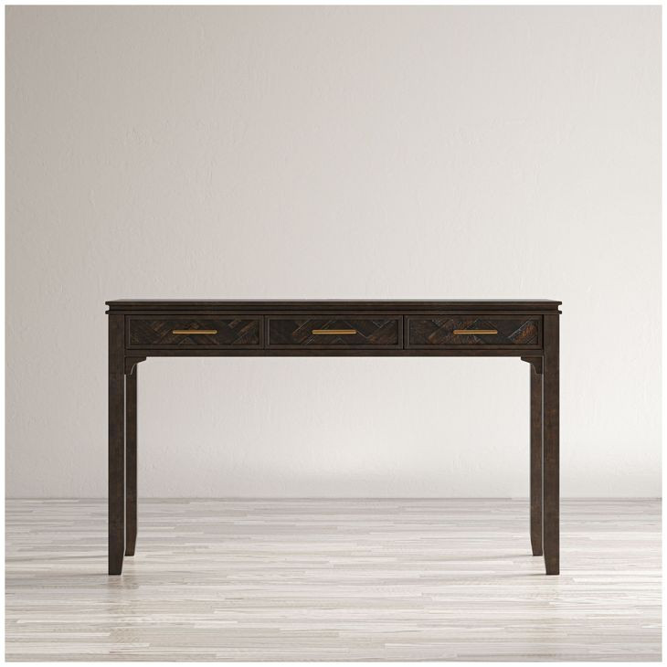 Gramercy Dark Chevron Desk