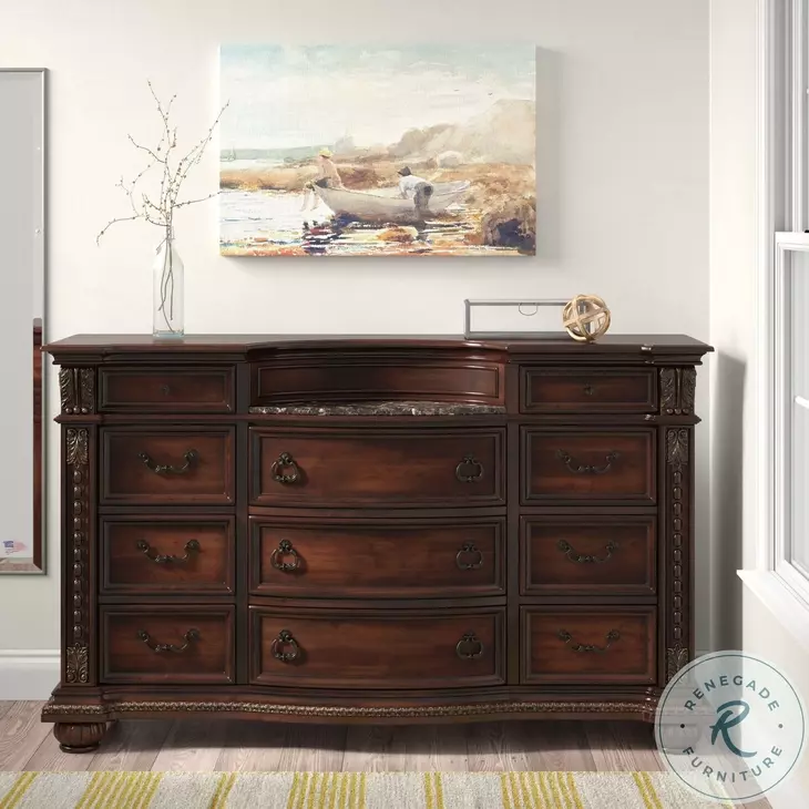 Cavalier Dark Cherry Dresser from Homelegance | Coleman Furniture