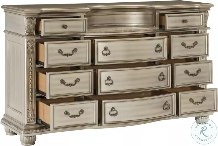 Cavalier Silver Dresser From Home Gallery Stores | Home Gallery Stores