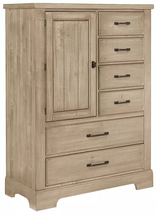 Cool Rustic Clear Maple 6 Drawer Chest