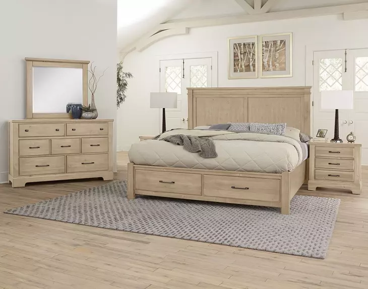 Cool Rustic Clear Maple 7 Drawer Dresser