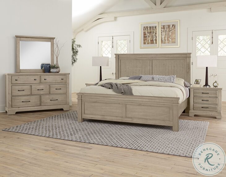 Cool Rustic Clear Maple California King Mansion Bed