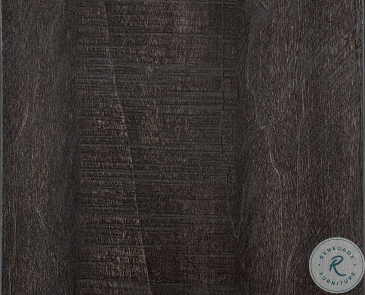 Miter Mahogany and Ebony Cal. King Platform Storage Bed from