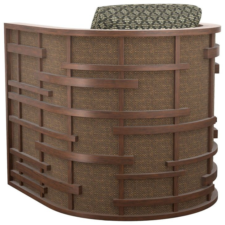 Semerang Beige Upholstered Swivel Chair