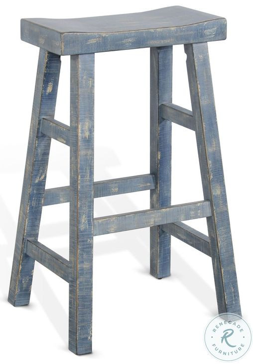 Seabright Blue Barstool Set of 2