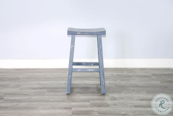 Seabright Blue Barstool Set of 2