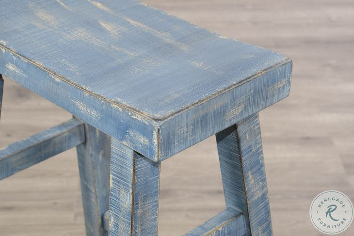 Seabright Blue Barstool Set of 2