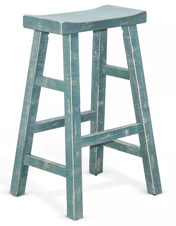 Marina Sea Grass Saddle Seat Bar Stool Set of 2