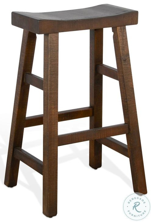 Havenstead Dark Brown Barstool Set of 2