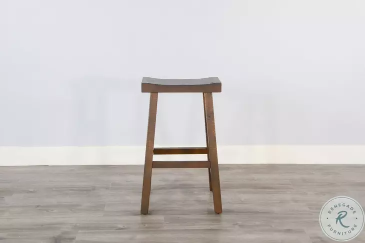 Havenstead Dark Brown Barstool Set of 2