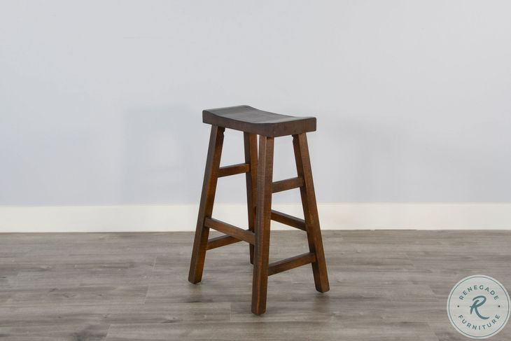 Havenstead Dark Brown Barstool Set of 2