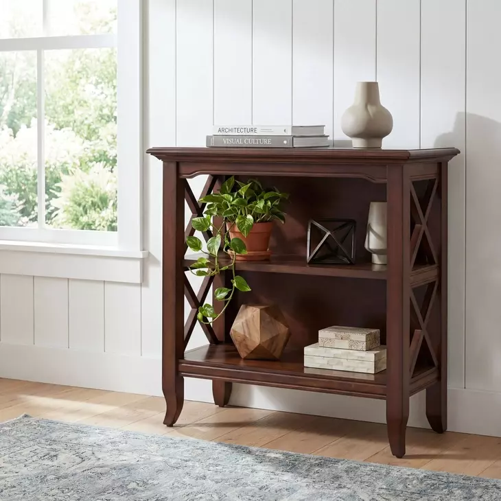 Cherry Newport Low Bookcase