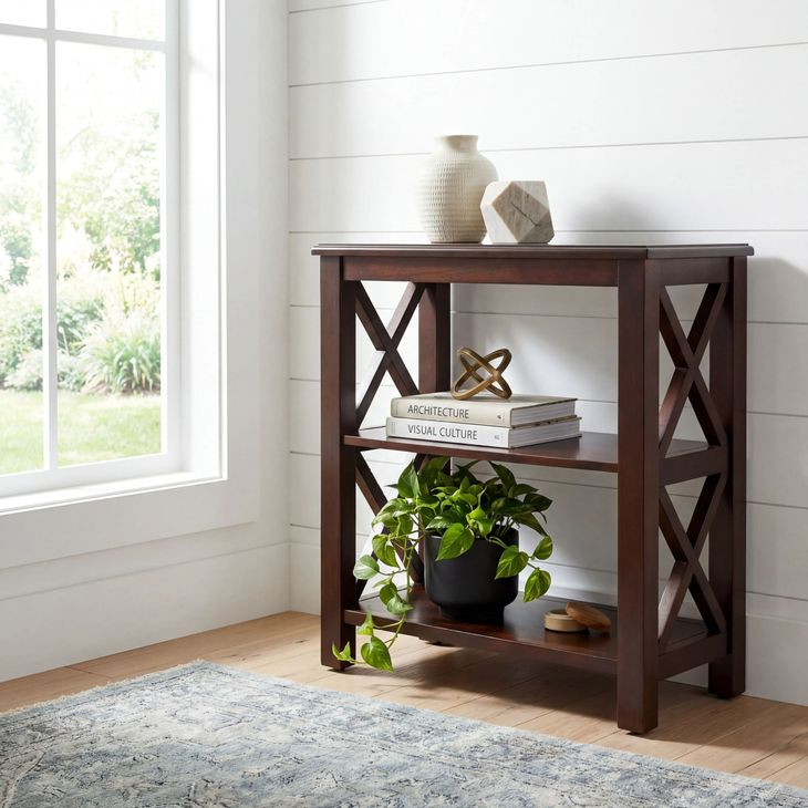 Cherry Dark Brown Bookcase