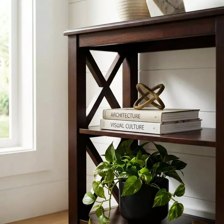 Cherry Dark Brown Bookcase
