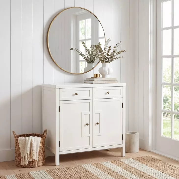 Imperial White Console Cabinet