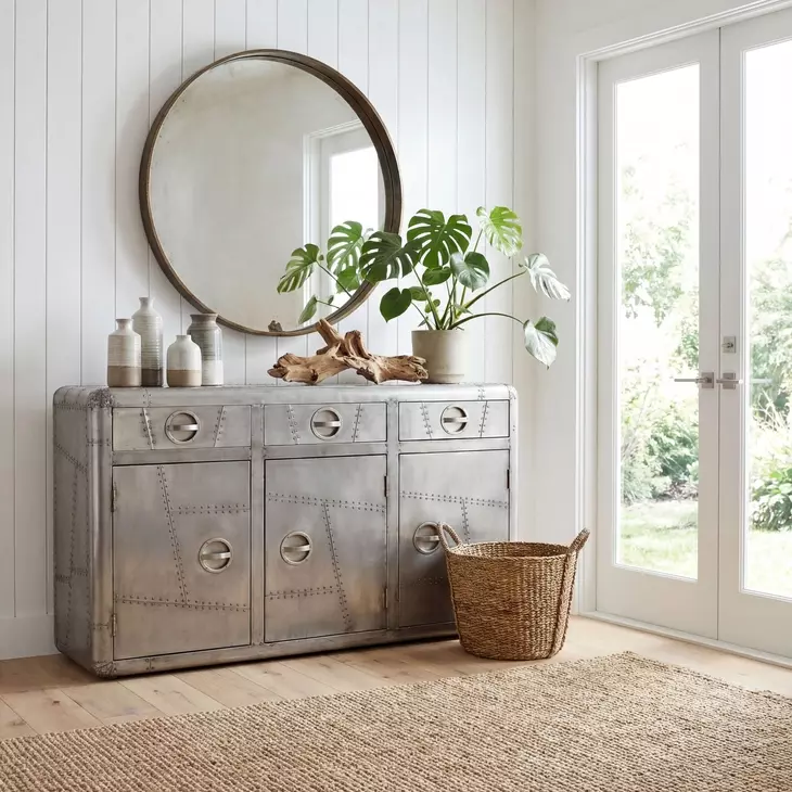 Industrial Chic Yeager Aviator Console Cabinet