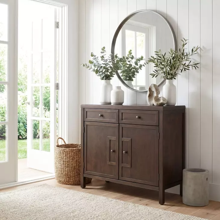 Imperial Coffee Console Cabinet