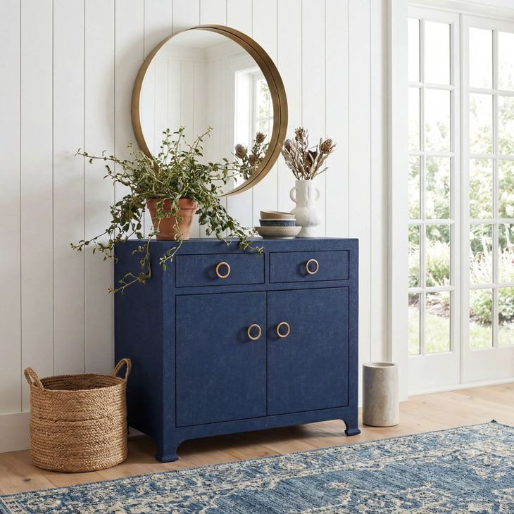 Chatham Dark Navy Blue Accent Cabinet
