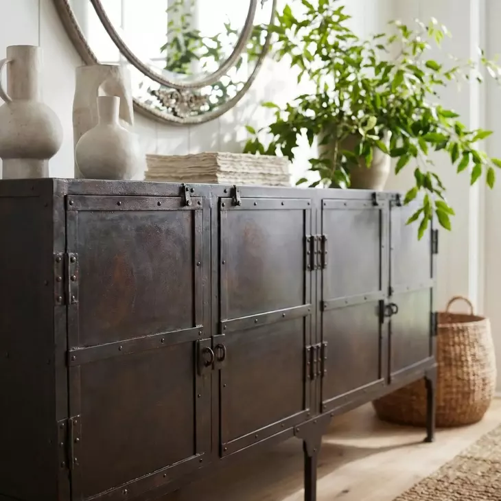 Owen Industrial Chic Metalworks Console Cabinet