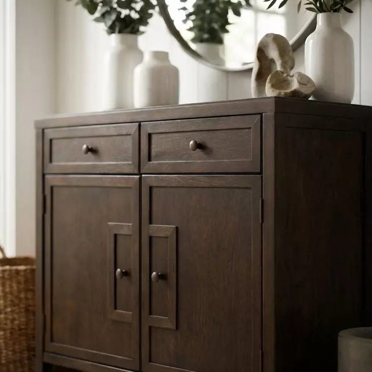Imperial Coffee Console Cabinet