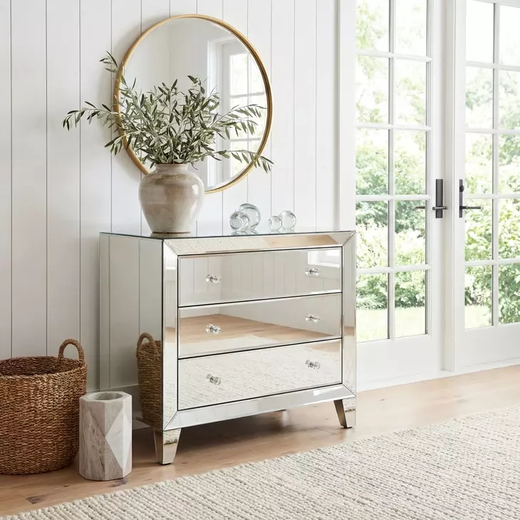 Emily Mirrored Drawer Chest