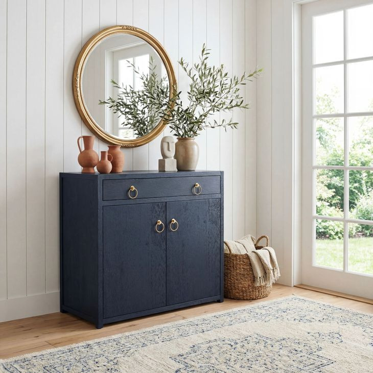 Lark Navy Blue Accent Cabinet