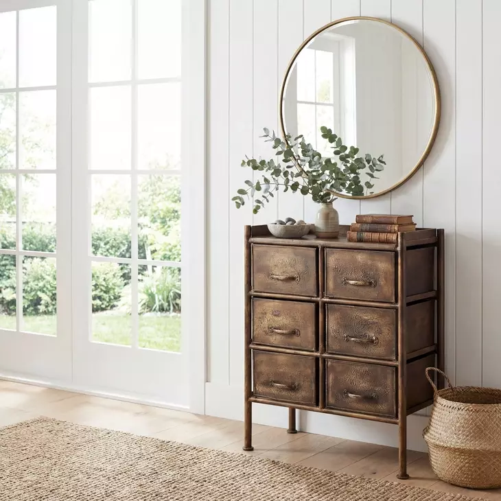 Cameron Industrial Chic Metalworks Drawer Chest