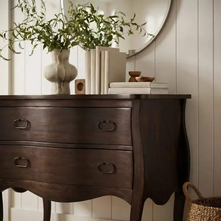 Rochelle Antique Walnut Drawer Chest