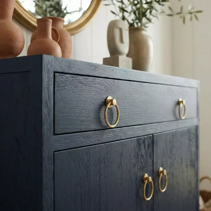 Lark Navy Blue Accent Cabinet