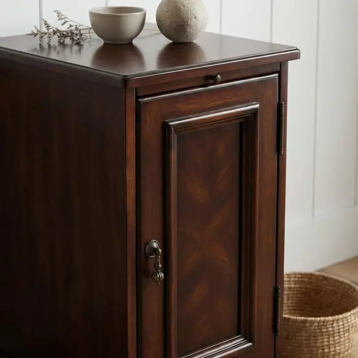 Cherry Chairside Chest