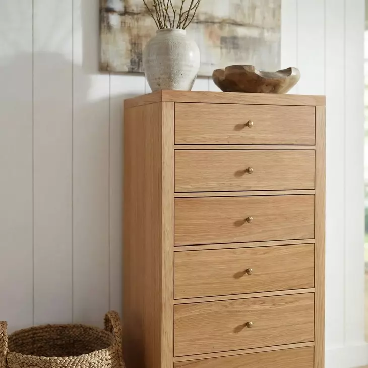 Nora Light Natural 6 Drawer Lingerie Chest From Butler | Coleman