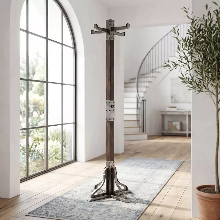 Industrial Chic Coat Rack