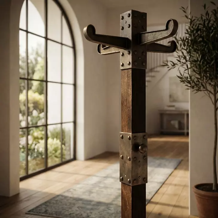 Industrial Chic Coat Rack