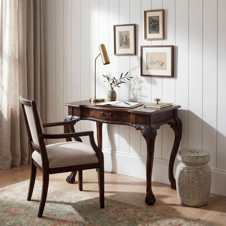 Cherry 1 Drawer Writing Desk
