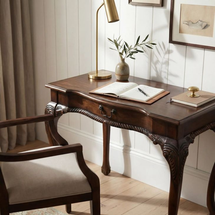 Cherry 1 Drawer Writing Desk