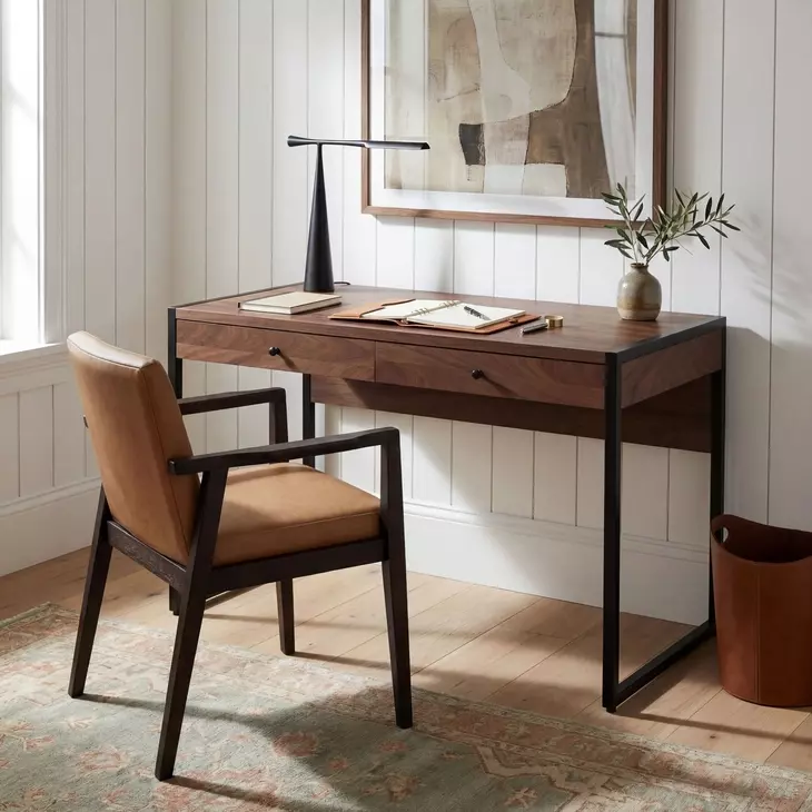 Drake Brown And Black Writing Desk