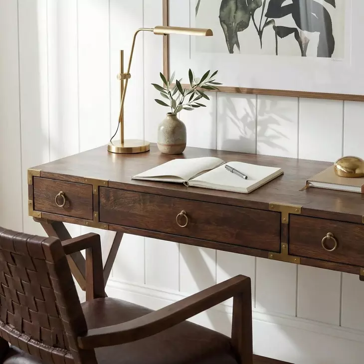 Forster Brown Writing Desk