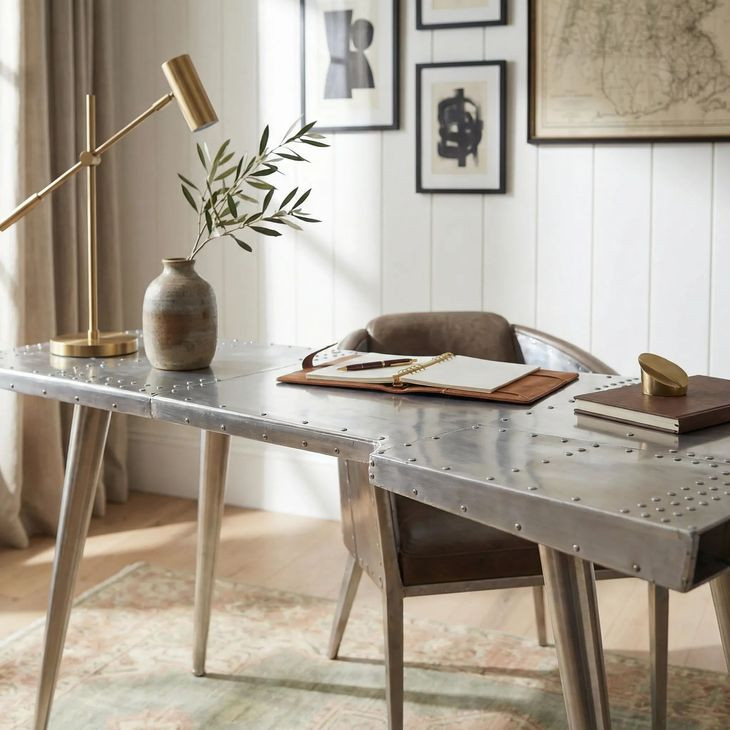 Midway Industrial Chic Metalworks Desk