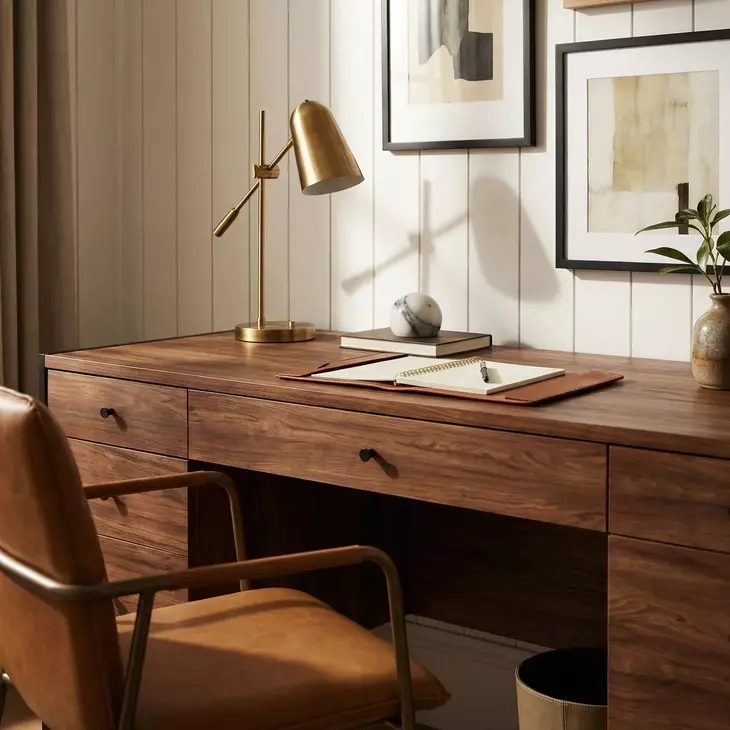 Drake Brown And Black Executive Desk