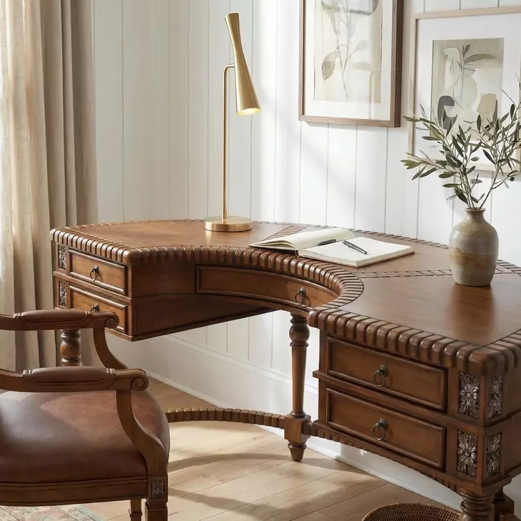 Connoisseur's 0714090 Demilune Desk from Butler (714090) | Coleman