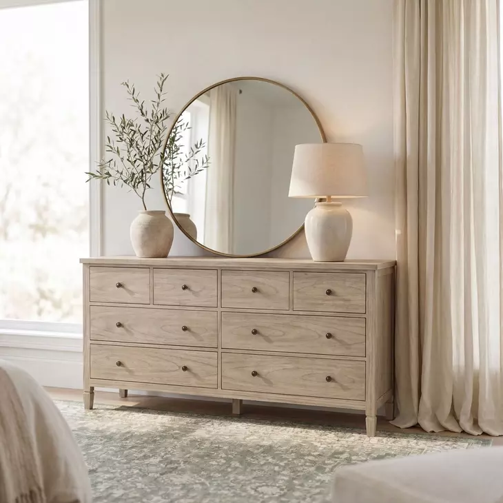 Flagstaff Desert Sand 8 Drawer Dresser