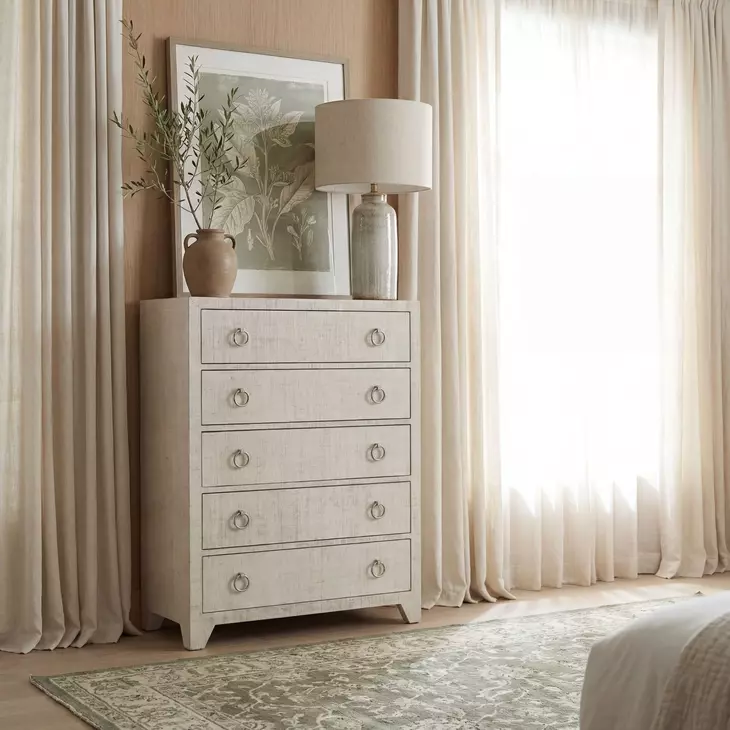Bar Harbor neutral Raffia Dresser