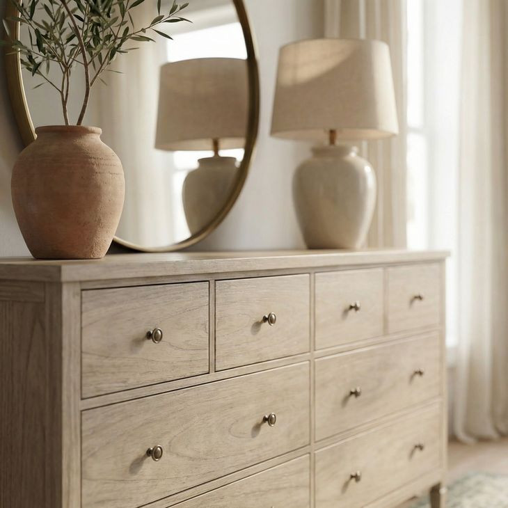 Flagstaff Desert Sand 8 Drawer Dresser