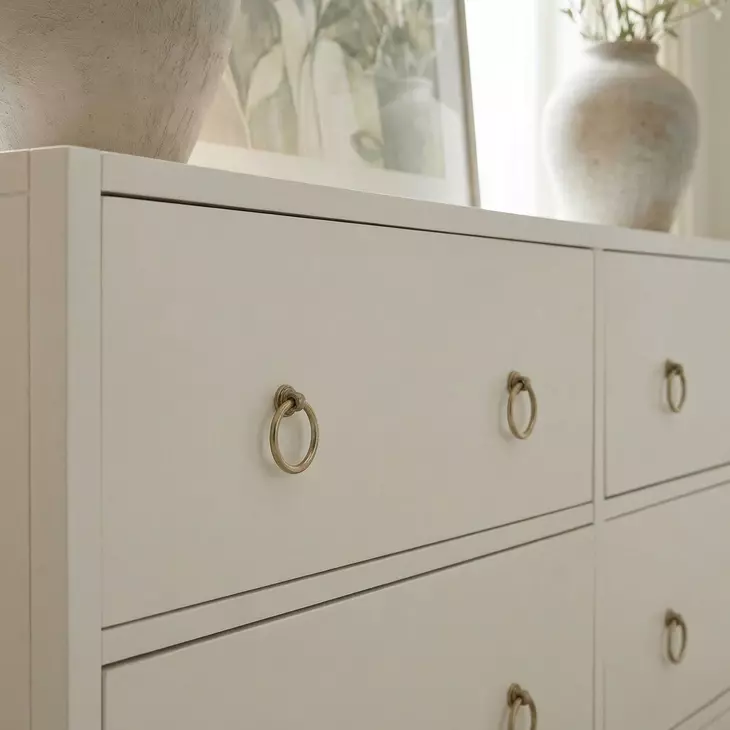 Lark White 6 Drawer Dresser From Butler | Coleman Furniture